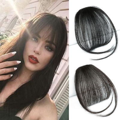 Chorliss Synthetic Air Bangs Synthetic Fake Bangs Hair Piece Clip In Hair Extensions Blend Hair Clip In Hair Bangs Hairpiece