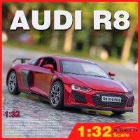 KLT 1:32 Audi V10 R8รถหุ่นอัลลอยรถยนต์ขนาดเล็กรถของเล่นรถรถของเล่นสำหรับเด็กผู้ชายเป็นของขวัญวันเกิด