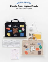 Romane Brunch Brother 13 Type Poodle open Laptop Pouch กระเป๋าใส่โน้ตบุ๊ค ลายลิขสิทธิ์แท้จากโรมาเน่ Made in Korea
