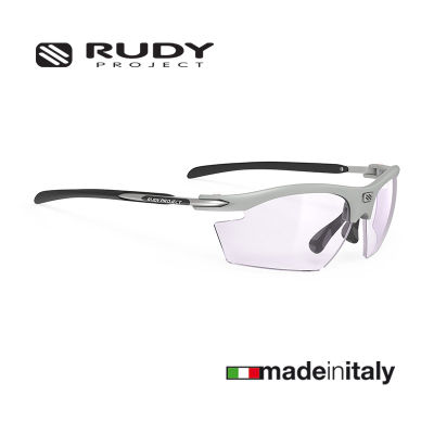 แว่นกันแดด Rudy Project Rydon New Light Grey Matte / ImpactX Photochromic 2  Laser Purple แว่นกันแดดปรับแสงอัตโนมัติ แว่นกันแดดสปอร์ต แว่นกีฬา ติดคลิปสายตาได้