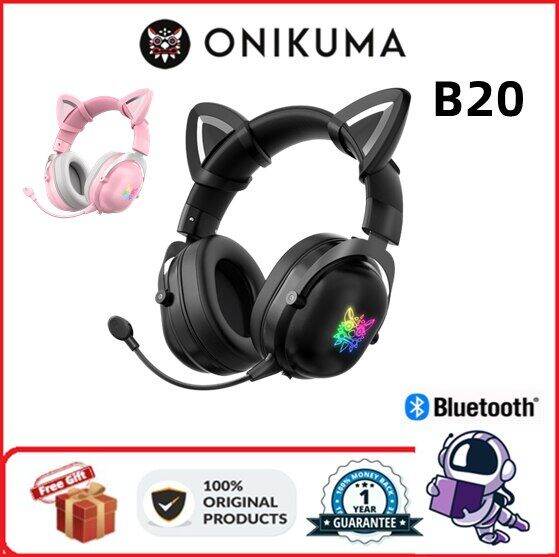 ONIKUMA B20 Bluetooth Headphones With Detachable Cute Cat Ear Wireless ...