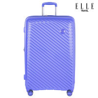 ELLE Travel Hunter Collection, 100% PP (พอลิโพรไพลีน). กระเป๋าเดินทางขนาด 28"นิ้ว, ระบบซิปคู่และซิปขยาย, ล้อหมุน 360องศา, คันชักอลูมิเนียมปรับได้หลายระดับ