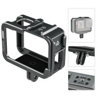 Telescopin เคสกรอบอลูมิเนียมอัลลอยสำหรับ GoPro 9 10 11รองเท้าคู่แบบมีปุ่มแนวตั้งสำหรับอุปกรณ์เสริม GoPro Hero 9 10 11