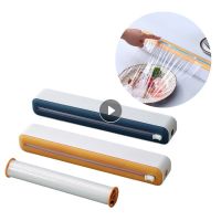 Plastic Wrap Cutter Plastic Wrap Cutter Food Wrap Dispenser Instruction Appliance Baking Paper Cutter Kitchen Accessories