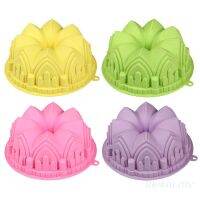 【คุณภาพสูง】UKI 3D Crown Castle Shape Soap Molds Chocolate Candy Molds Cake Chocolate Soap Decor