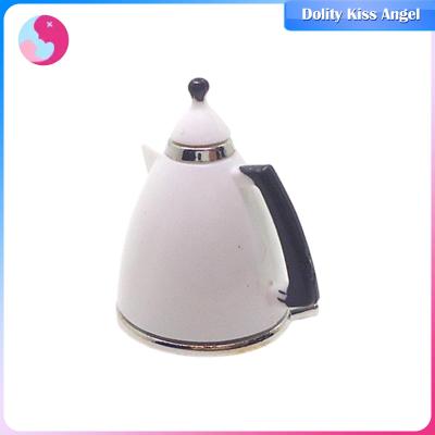 กาต้มน้ำบ้านตุ๊กตา Dolity รุ่นกาน้ำชาขนาดเล็กสำหรับโมเดลบ้านภูมิทัศน์ขนาดเล็ก