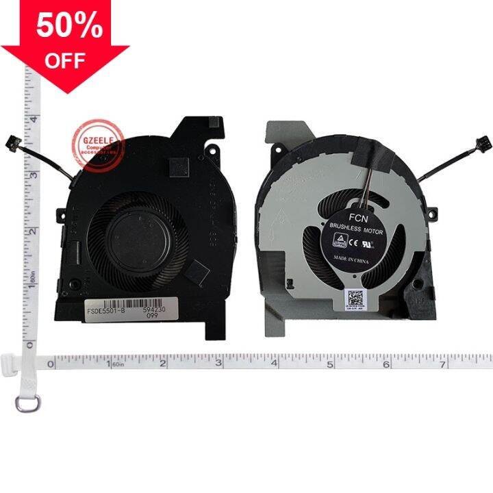 SYW·pcparts Ventilador De Refrigeración De CPU Del Lado Izquierdo De Repuesto Para Dell Precision 5540 Y XPS 15 (7590/9570) - Compatible Con Parte # F01PX, 0F01PX