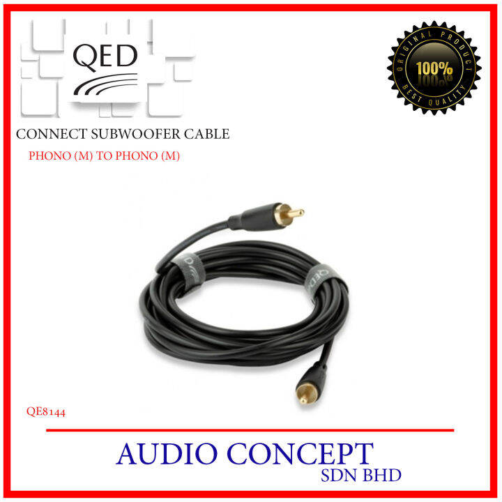 Qed Connect Subwoofer Cable 3.0Meter Lazada
