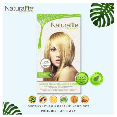 Naturalite ผลิตภัณฑ์เปลี่ยนสีผม ออร์แกนิค 9.3 โกลเด้น Organic Permanent 9.3 Golden Very Light Blond Hair Colour (110ml)