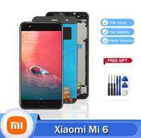 จอ LCD แบบดั้งเดิมขนาด5.15นิ้วสำหรับ Xiaomi Mi 6สัมผัสหน้าจอ LCD หน้าจอดิจิตอลพร้อมกรอบเซ็นเซอร์ลายนิ้วมือสำหรับหน้าจอ LCD Mi6 Xiaomi