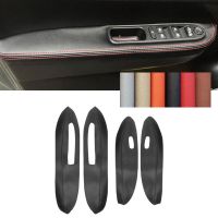 Leather Door Armrest Cover For Peugeot 307 2004 2005 2006 2007 2008 2009 2010 2011 2012 2013 Car Door Armrest Panel Cover Trim Pipe Fittings Accessori