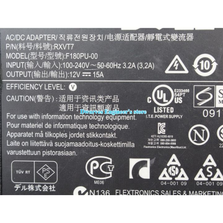 rxvt7-f180pu-00ของแท้12v-15a-180w-อะแดปเตอร์-ac-ที่ชาร์จสำหรับ-dell-optiplex-745-755-760-usf-แหล่งจ่ายไฟแล็ปท็อปรับประกันสองปี