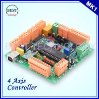 ✎◑✸ 4 Axis USB CNC Controller CNC USB Interface Board USB CNC 2.1 MK1 MACH3 Upgrading Control Board