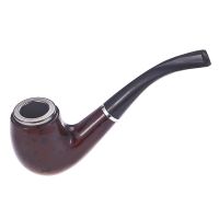 【CC】■  Ebony Wood Pipes for Bent Type Pipe Accessory Carving Smoke Tobacco Holder Burner