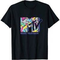 เสื้อยืดโอเวอร์ไซส์เสื้อยืด พิมพ์ลายโลโก้ Mademark x MTV ยุค 80s สไตล์คลาสสิก สําหรับผู้ใหญ่S-4XL  2A8V