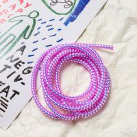 【Ladies Color】1.6M Cable Protector Colorful Spring Cord Winder Charging Cable Cover Earphone Cord Protector for