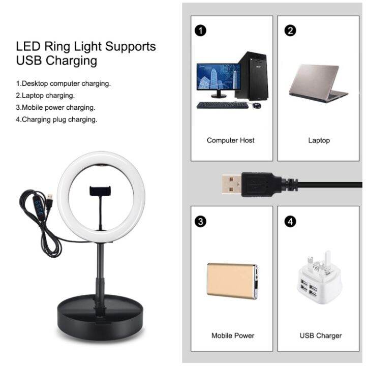 puluz-led-ring-light-10-2-นิ้ว-usb-ไฟไลฟ์สด-ไฟริงไลท์-ไฟวงแหวน-ไฟแต่งหน้า