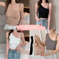 DD SHOPพร้อมส่ง FY1326 เสื้อกล้าม มีฟอง ดีเทลสายใหญ่สายเล็กน่ารักใส่สบาย