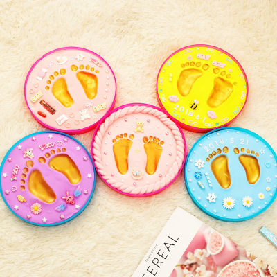 Baby Newborn Souvenir Safe Footprint Baby Gift Baby Care Soft Clay DIY Babies Hand Foot Imprint Mud Kit Casting Toys Print Pad