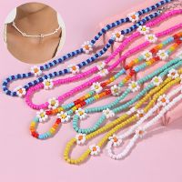 【CW】ஐ∏۩  New Colorful Beaded Statement Short Choker Necklace for Bohemia Clavicle Vacation Jewelry