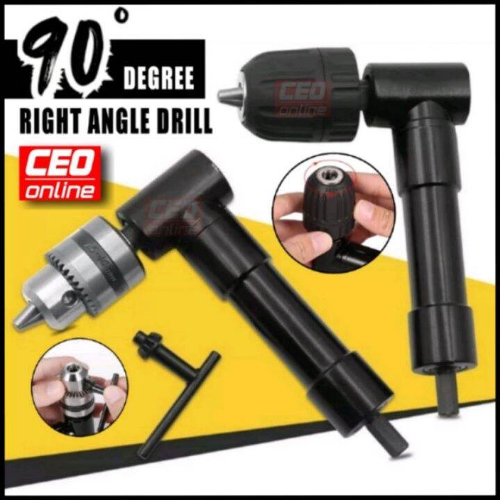 CEO 🇲🇾 90° Degree Right Angle Electric Drill Chuck Corner Impact Drill