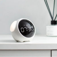 Kids Alarm Clock Cute Expression Digital Alarm Clock Bedside For Kids Voice Control Night Light USB Chargeable Child Alarm Clock