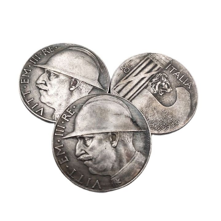 เหรียญอิตาลี1928เหรียญที่ระลึก-vitt-em-iiii-re-ของที่ระลึกของตกแต่งบ้านงานหัตถกรรมเหรียญ-italla
