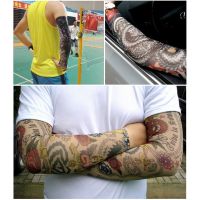 Tattoo Arm Sleeve Sun Protection Tattoo Sleeve Arm Covers Compression Cooling Arm Cover Men Sports Basketball Shooter Sleeves