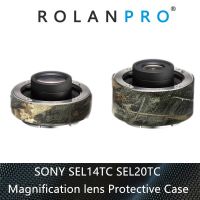 ROLANPRO เสื้อคลุมเลนส์กล้องถ่ายรูปลายพรางฟิล์มป้องกันสำหรับโซนี่ SEL14TC ปลอกแขนป้องกันเลนส์ขยาย SEL20TC สำหรับเลนส์กล้องถ่ายรูปกล้องโซนี่