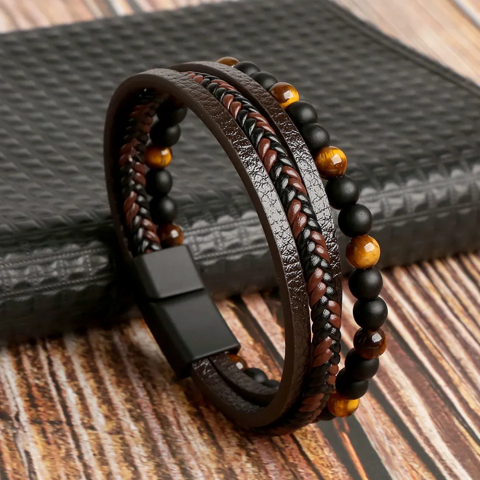 Leather Bracelets For Mens-tiepthilienket.edu.vn