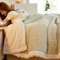ผ้าห่มกำมะหยี่นมอเนกประสงค์ผ้ากำมะหยี่เกล็ดหิมะ3D พื้นฤดูหนาว