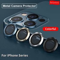 For iPhone 12 Pro Max Metal Ring Tempered Glass Full Cover Rear Camera Lens Protectors For iPhone 13 11 Pro Max Mini Back Camera Protective Cap