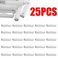 25pcs/set 8A White Continental Car Fuse Torpedo Bullet Classic Car Fuse Torpedo Bullet Automotive European Fuse Fuses Accessories