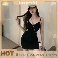 hanshi [2023 new HOT FASHION] lazlook เดรสสั้นสายรัดสปาเก็ตตี้ขนาดเล็กสำหรับงานปาร์ตี้เซ็กซี่ฤดูร้อนของผู้หญิง