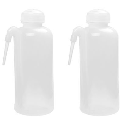 2X 500Ml Plastic Wash Bottle Squeeze Dispensing Bottle