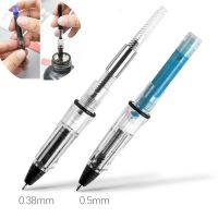 hot！【DT】 2pcs/lot Transparent Gel 0.38/0.5mm Ink-absorbing Calligraphy Replaceable Ink Sac