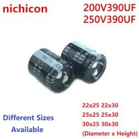 2Pcs/Lot Nichicon 390uF 200V 390uF 250V 200v390uF 250V390UF 22x25 22x30 25x25 25x30 30X25 30x30 Snap-in PSU Capacitor