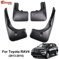 สำหรับ Toyota RAV4 2013 2014 2015ชุดด้านหน้าด้านหลัง Mud Flap Mudflaps Splash Mudguards Mud Guards Flaps Fender Molding รถอุปกรณ์เสริม