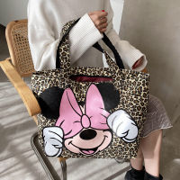 New Canvas Bag Net Red Packet Leopard Print Shoulder Bag Durable Fashion Multifunctional Storage Handbag