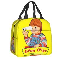 ▥○ Childs Play Good Guys Insulated Lunch Bags for Outdoor Picnic Chucky Portable Thermal Cooler Lunch Box Women Children