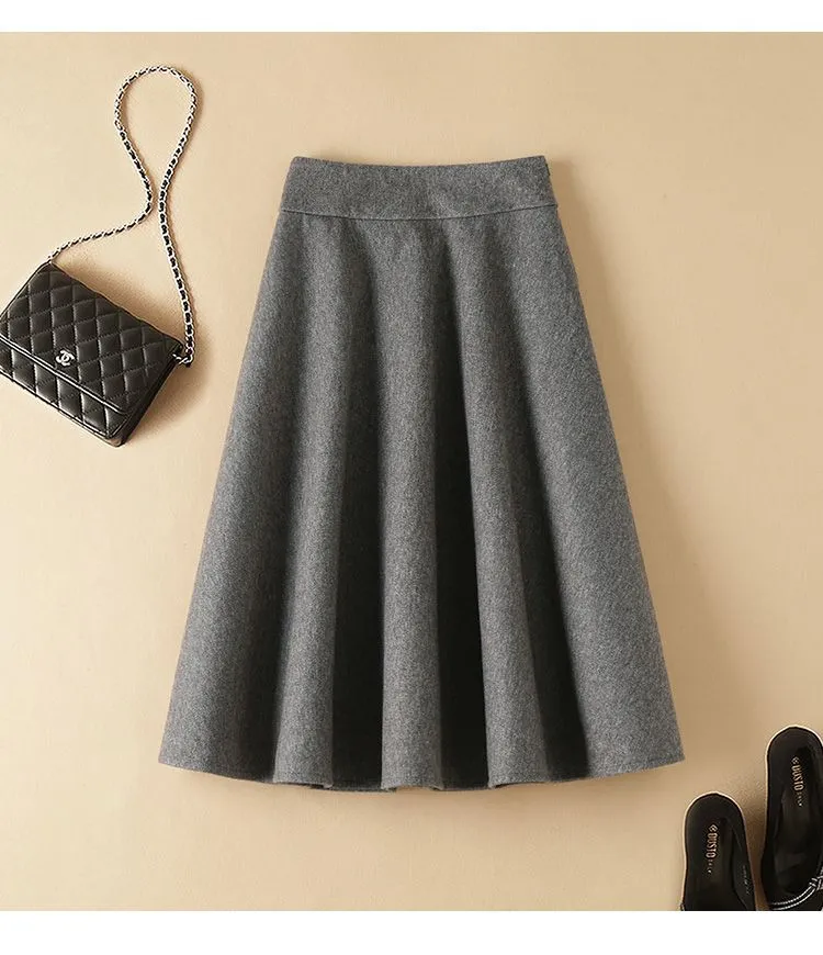 Grey thin pleated clearance skirt