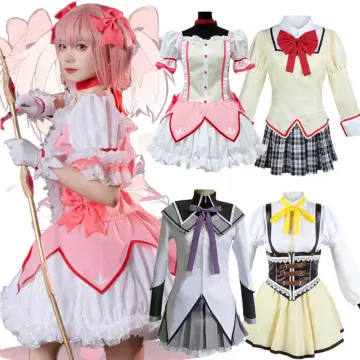 Anime Magical Girl Puella Magi Madoka Magica Akemi Homura Cosplay Costume  Wig Battle Suit Dress Skirt Helloween Party for Women - AliExpress