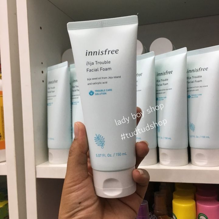 innisfree-bija-trouble-facial-foam-150ml-โฟมอินนิสฟรี-คลีนซิ่งโฟมบีจา-อินนิสฟรีโฟม-150มล-โฟมล้างหน้า-โฟมอินนิสฟรี-สกินแคร์แท้-ล้างหน้า-โฟมไบจา-คลีนซิ่ง