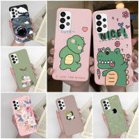 เคสโทรศัพท์ปลอกสำหรับ Samsung Galaxy A73 5G ซิลิโคนนิ่มรูปไดโนเสาร์น่ารัก A73ปลอกหุ้มสำหรับ Samsung Galaxy 5G เคสแฟชั่นใหม่เคสกันกระแทก6.7นิ้วเคสด้านหลัง