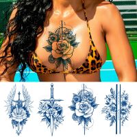 【YF】 juice ink tattoo long lasting natural body art waterproof for woman girls breast back arm sleeve transfer