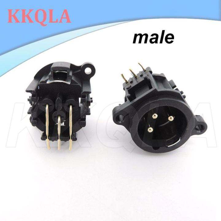 qkkqla-1-4x-3pin-xlr-male-female-audio-panel-mount-chassis-connector-3-poles-xlr-power-plug-socket-microphone-speaker-soldering-adapter