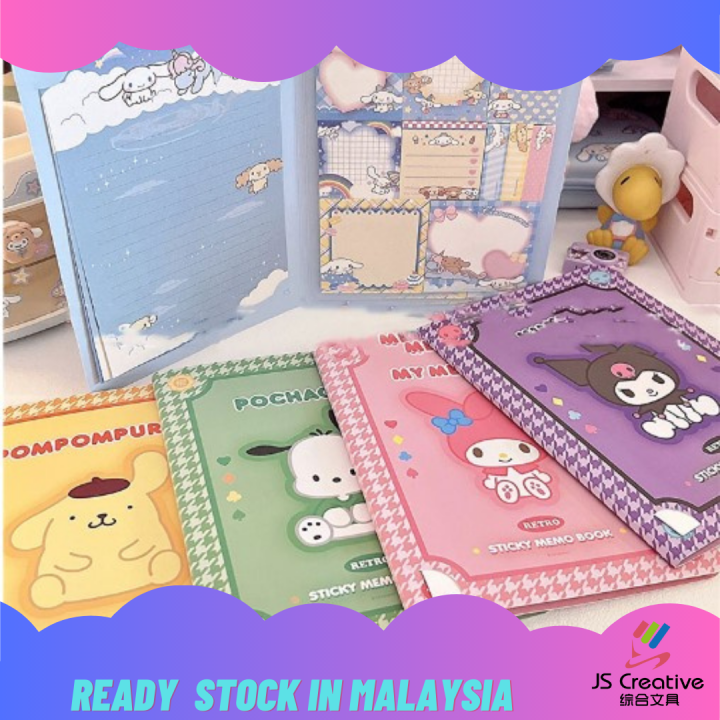 Sanrio Sticky Notes PostIt Notes Memo Book [Cinnamoroll / Kuromi
