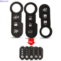 SHJGKFD jingyuqin Remote Car Key Shell Replacement Buttons Cover Styling Case Fob For Fiat 500 Panda Punto Bravo