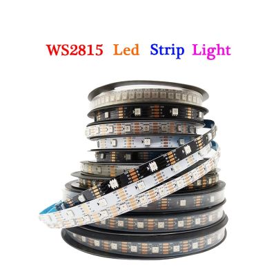 ไฟแถบไฟ Led RGB WS2813 WS2811 WS2812B WS2815สามารถระบุที่อยู่รายบุคคลได้30/60/144แอลอีดี/เทปพิกเซล IP30/65/67 DC5V-12V โคมไฟ LED แถบ