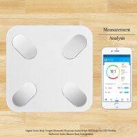 Bluetooth Weight Scale Floor Electronic Bathroom Scale High Precision Scales LED Dispaly BMI Body Fat Muscle Mass Analyzer White